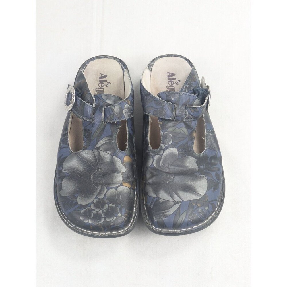 Alegria Classic Flower Slip On Mule Women Size ALG 336 Size 42 US 9.5